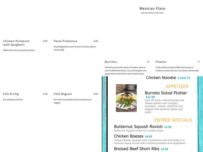 Rubino’s Full Circle Menu