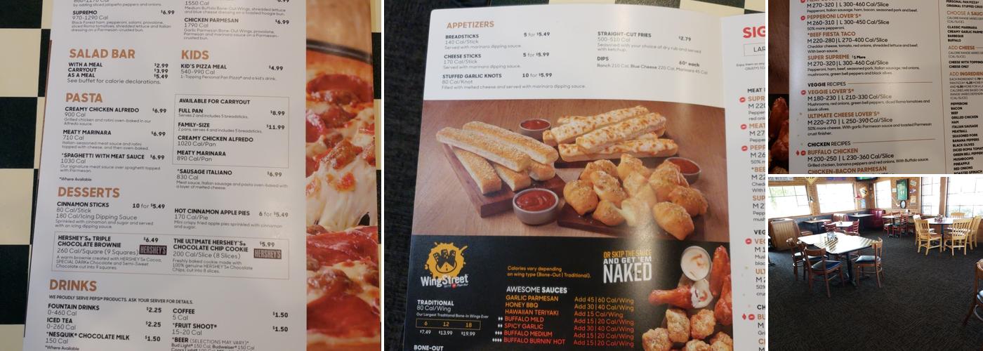 Pizza Hut Menu