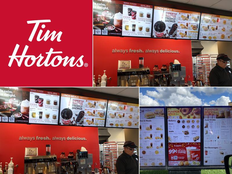 Tim Hortons Menu