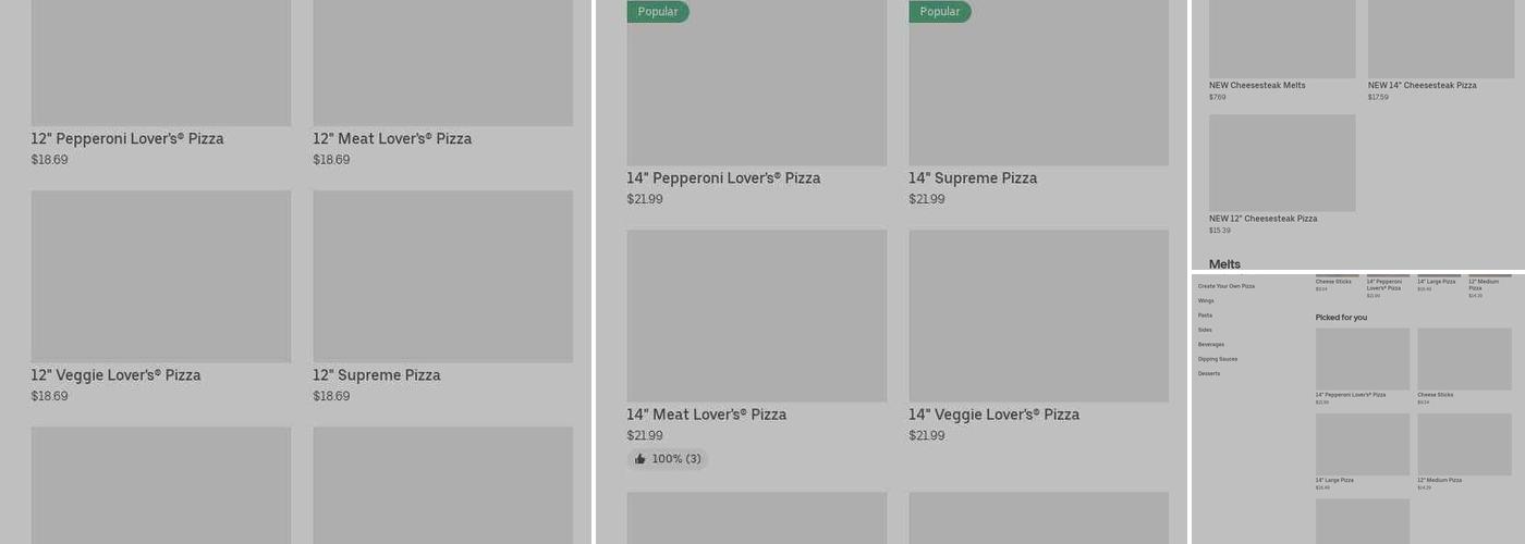 Pizza Hut Menu