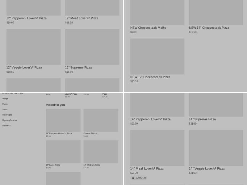 Pizza Hut Menu