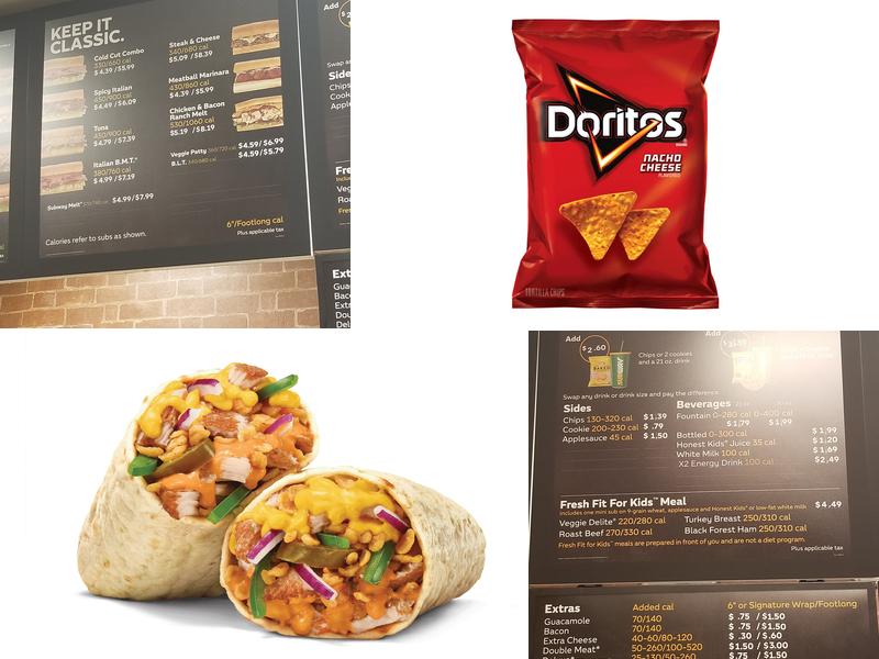 Subway Menu