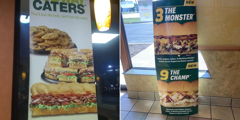 Subway Menu