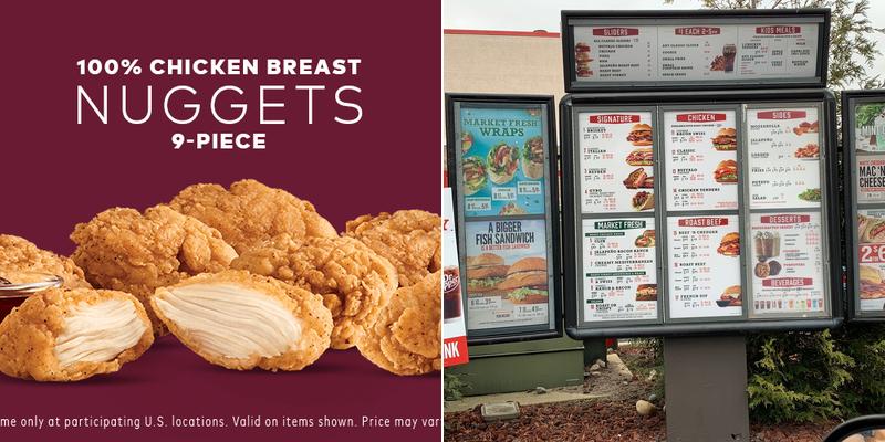 Arby's Menu