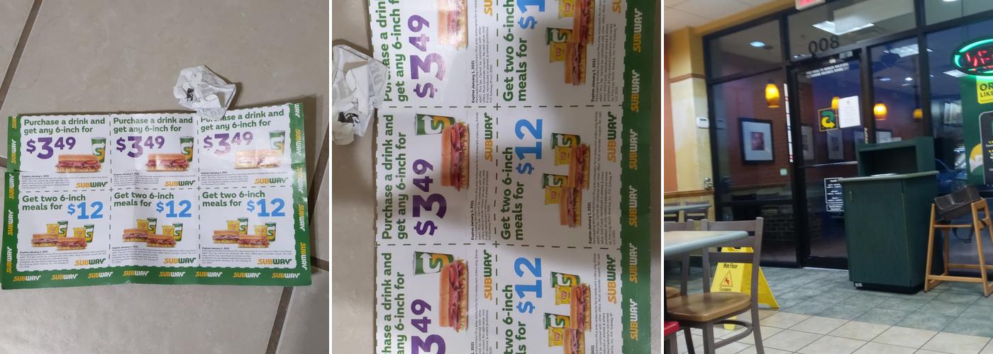 Subway Menu