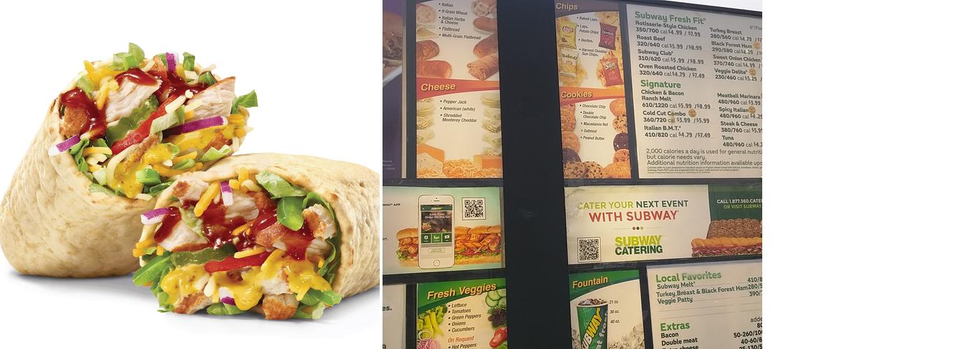 Subway Menu