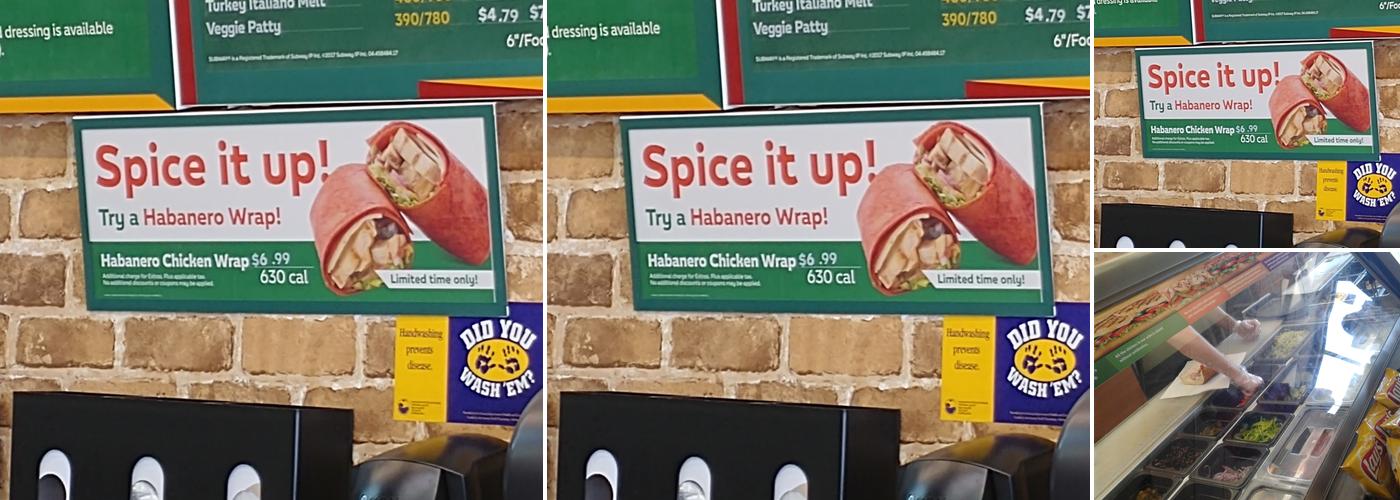Subway Menu