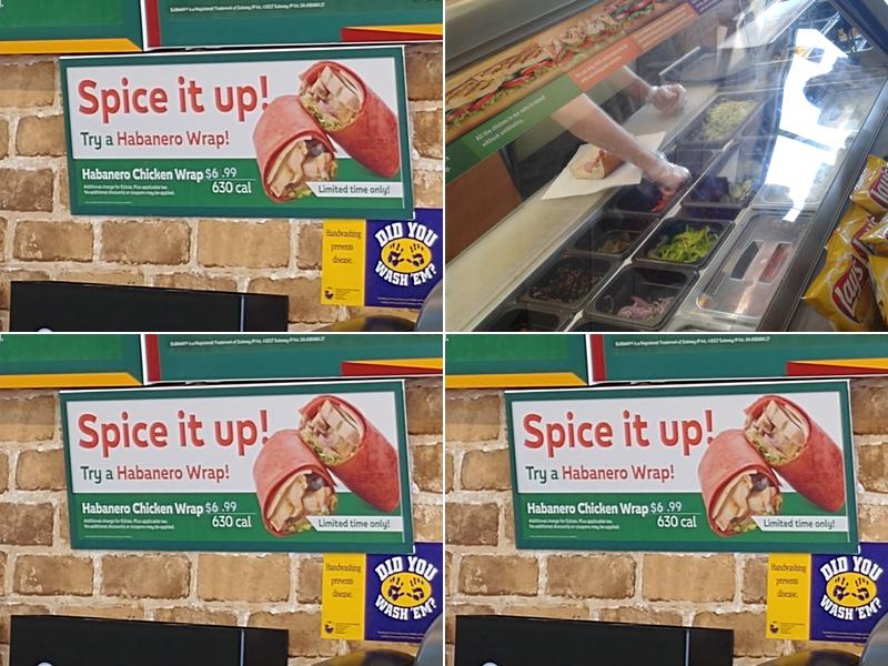 Subway Menu