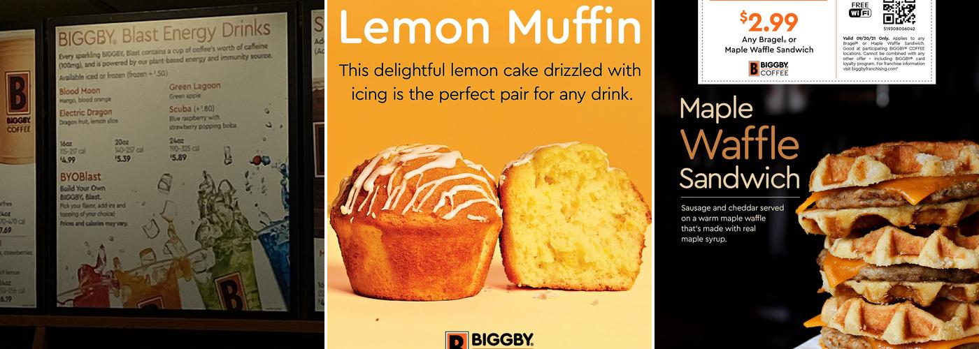 BIGGBY COFFEE Menu