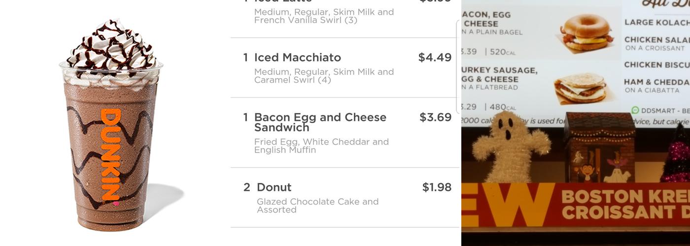 Dunkin' Menu