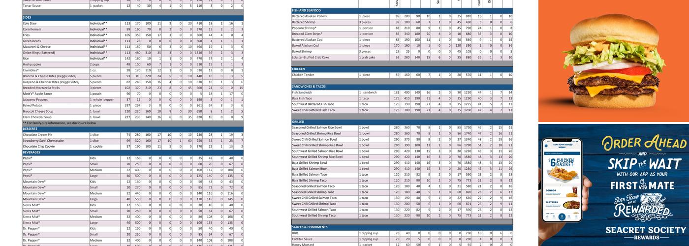 Long John Silver's | A&W Menu