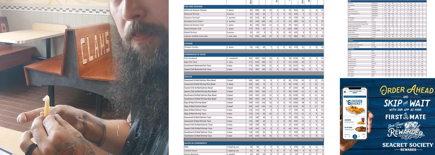 Long John Silver's Menu