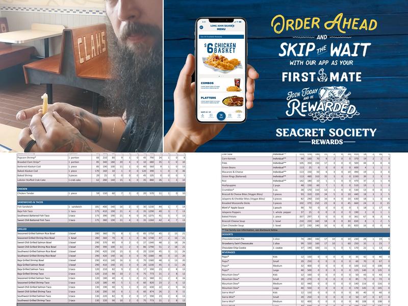 Long John Silver's Menu