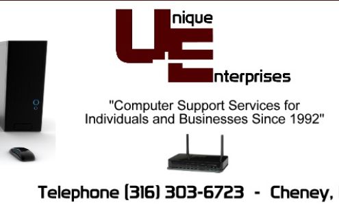 Unique Enterprises, LLC 125 N Main St suite a, Cheney Kansas 67025