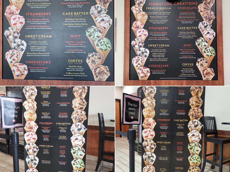 Cold Stone Creamery Menu