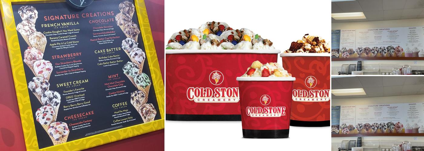 Cold Stone Creamery Menu