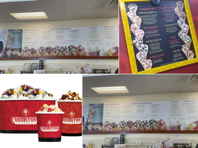 Cold Stone Creamery Menu