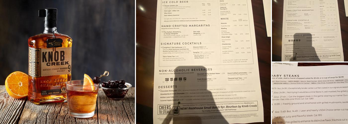 LongHorn Steakhouse Menu