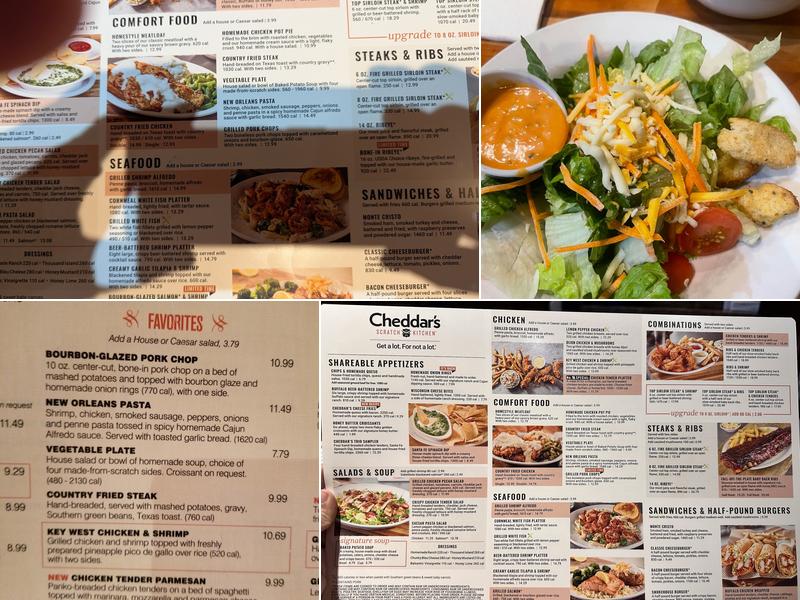 Cheddar's Scratch Kitchen Menu