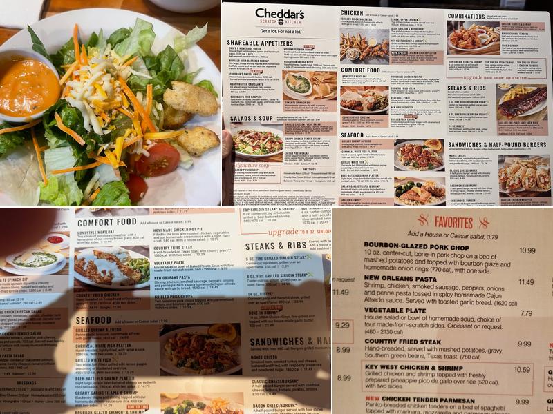 Cheddar's Scratch Kitchen Menu