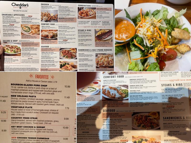 Cheddar's Scratch Kitchen Menu