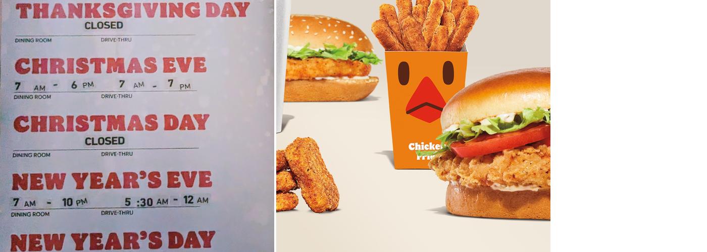 Burger King Menu
