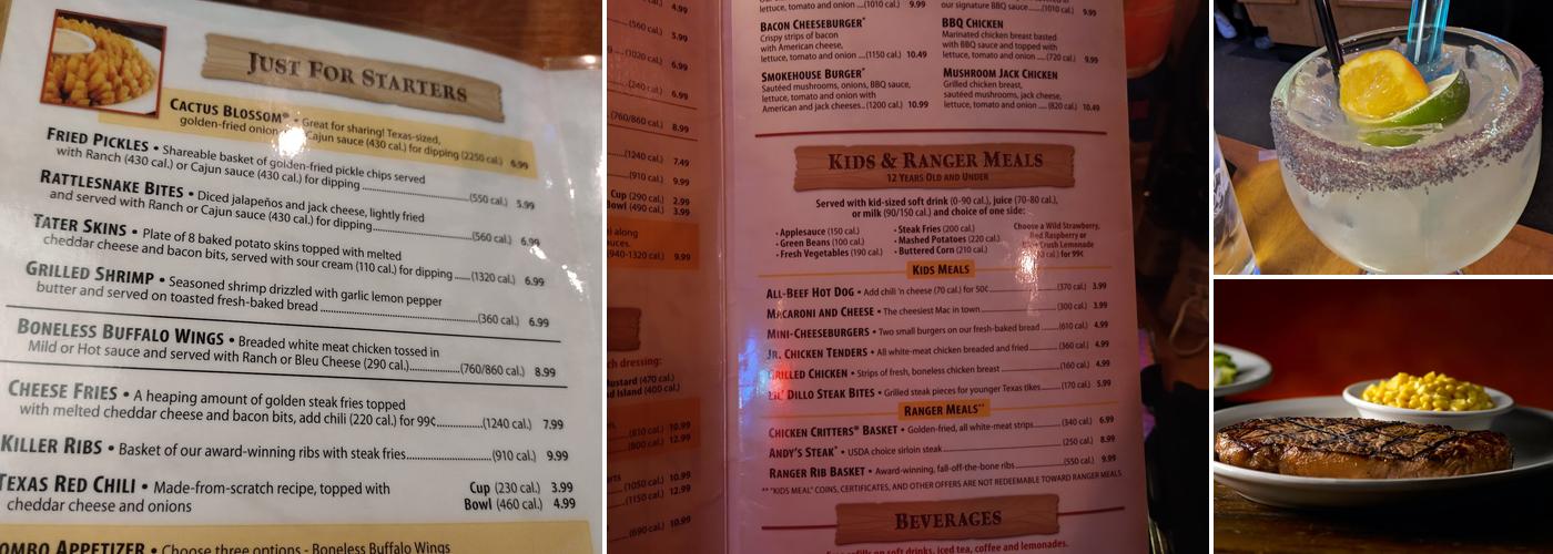 Texas Roadhouse Menu