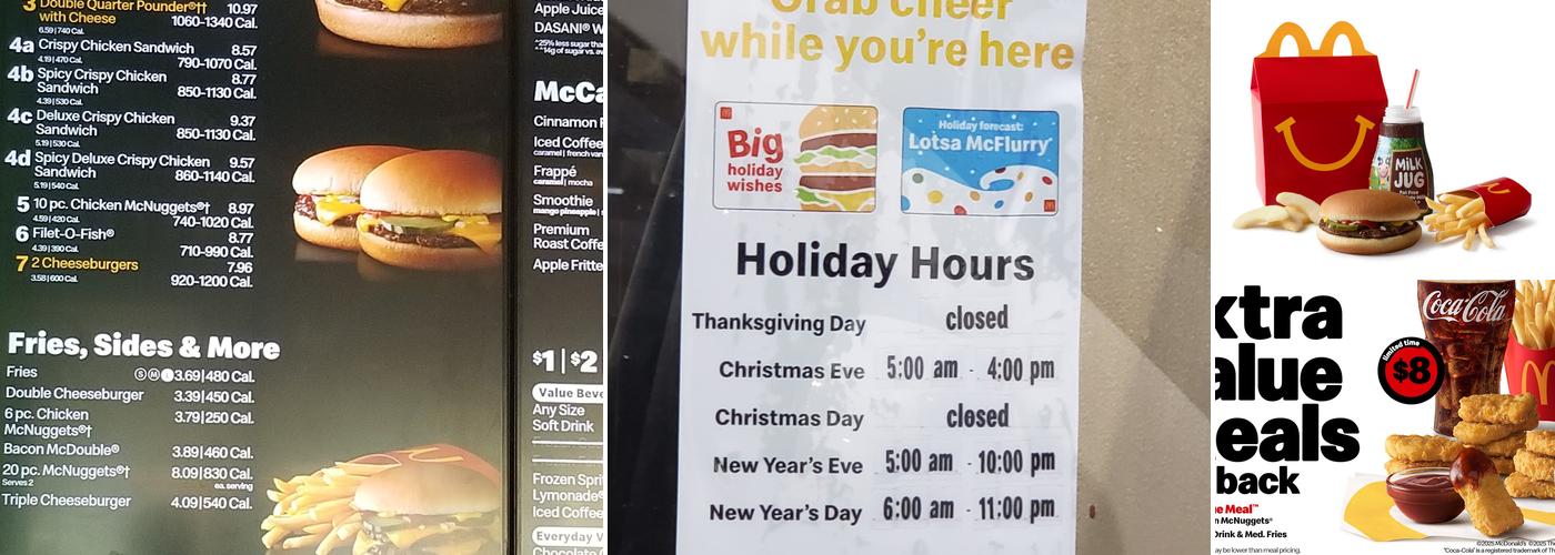 McDonald's Menu