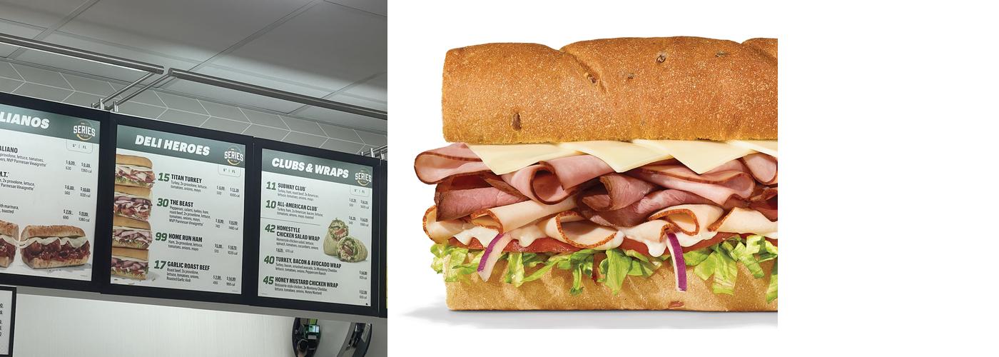 Subway Menu
