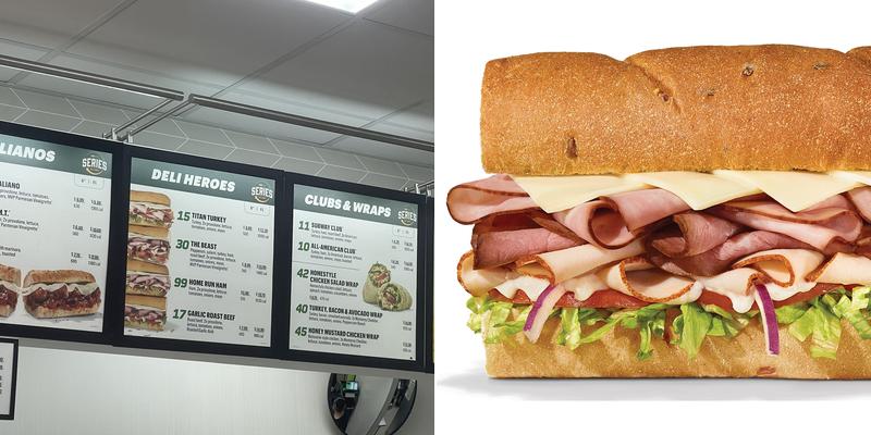 Subway Menu