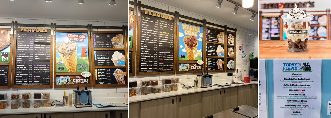 Ben & Jerry’s Menu