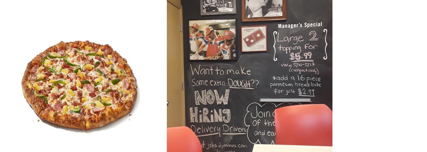 Domino's Pizza Menu