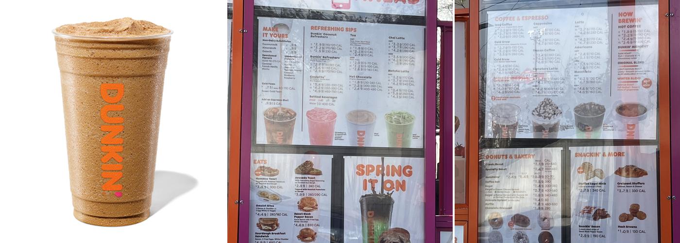 Dunkin' Menu