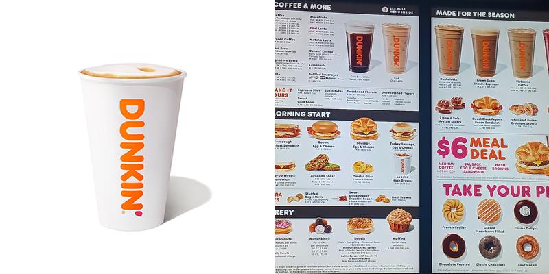 Dunkin' Menu