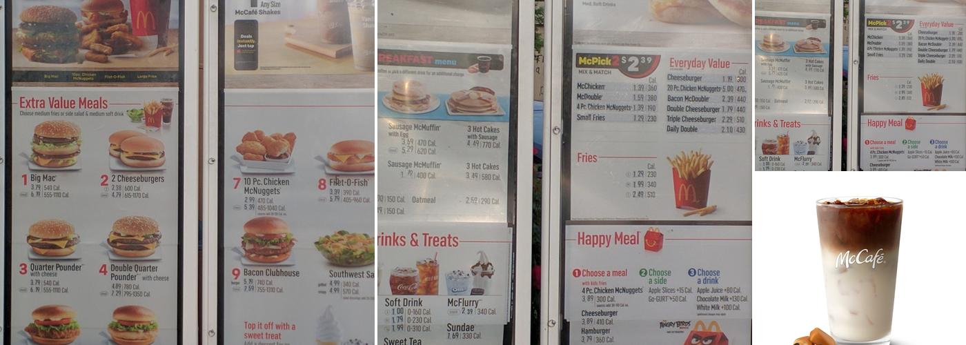 McDonald's Menu