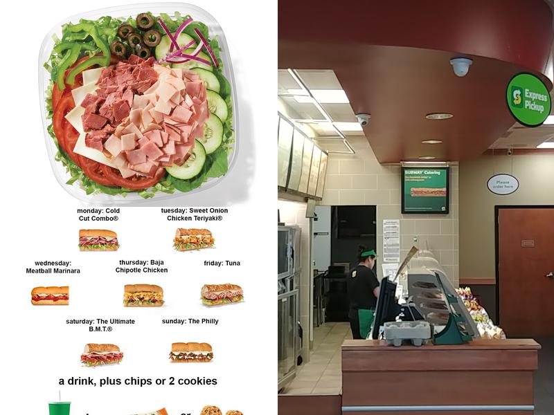 Subway Menu