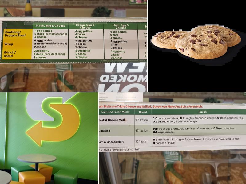 Subway Menu