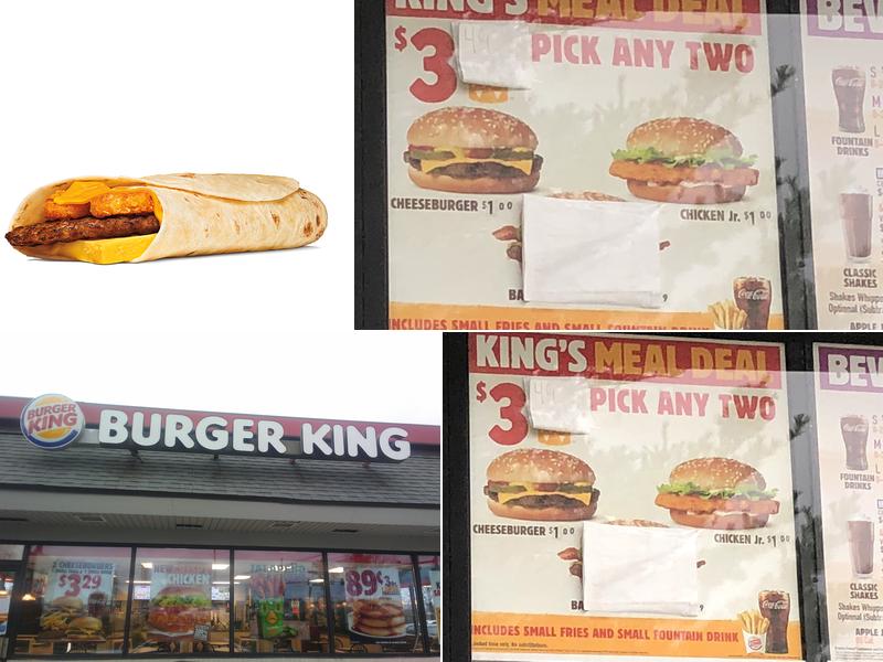 Burger King Menu