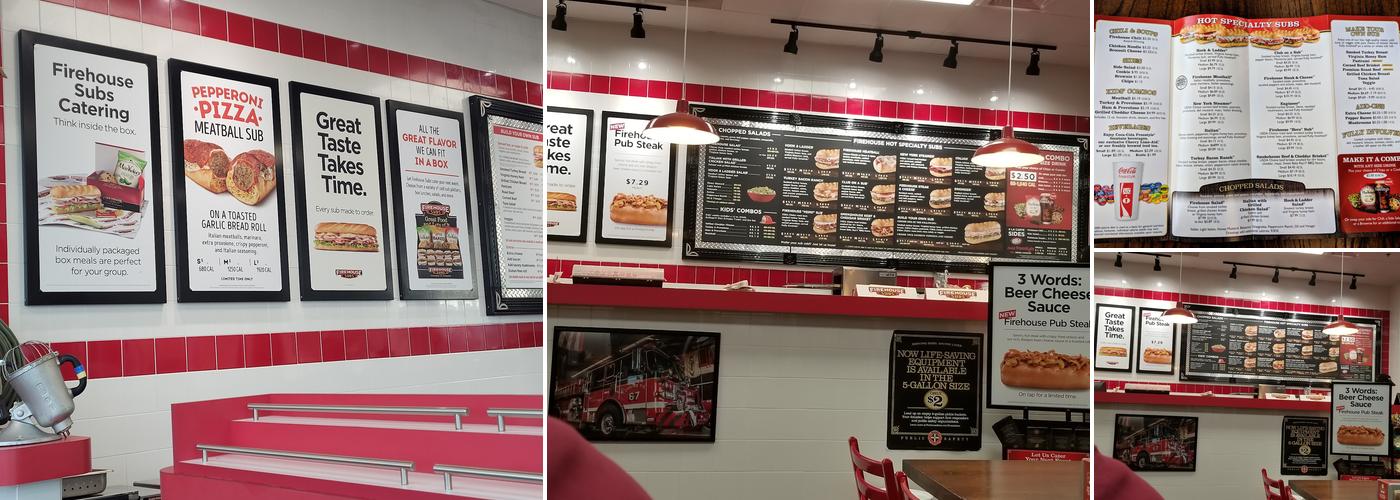 Firehouse Subs Lime Spring Square Menu