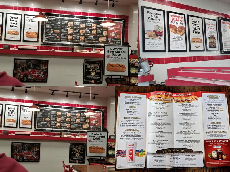 Firehouse Subs Lime Spring Square Menu