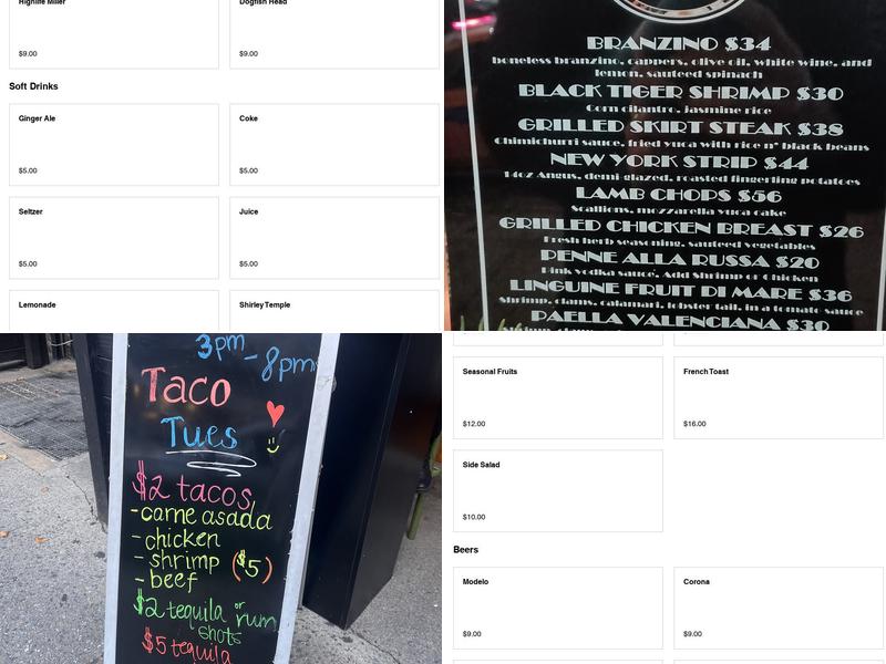 Savoi Latin Bistro Menu