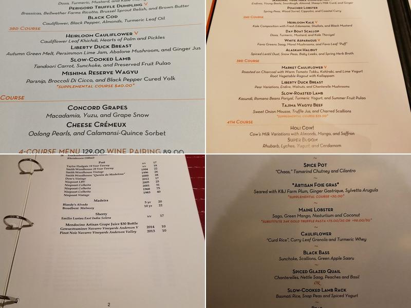 Campton Place Bar and Bistro Menu