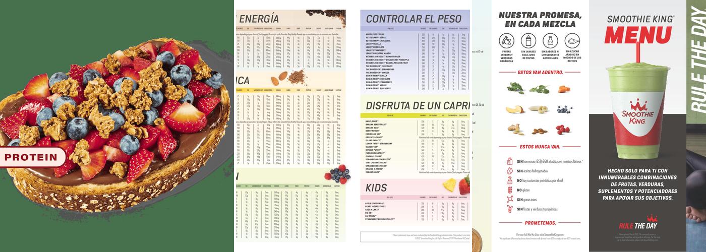Smoothie King Menu