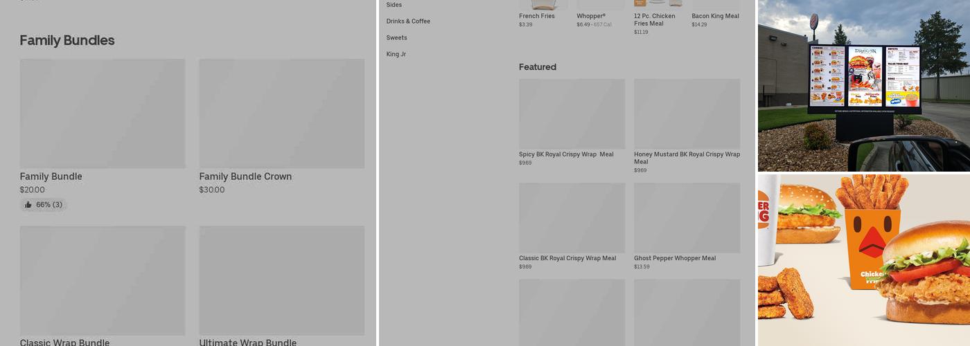 Burger King Menu
