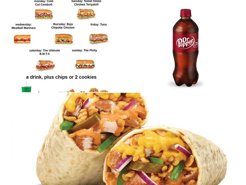 Subway Menu