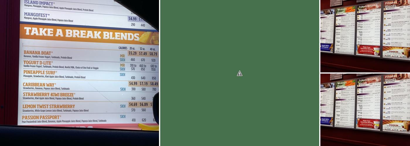 Smoothie King Menu