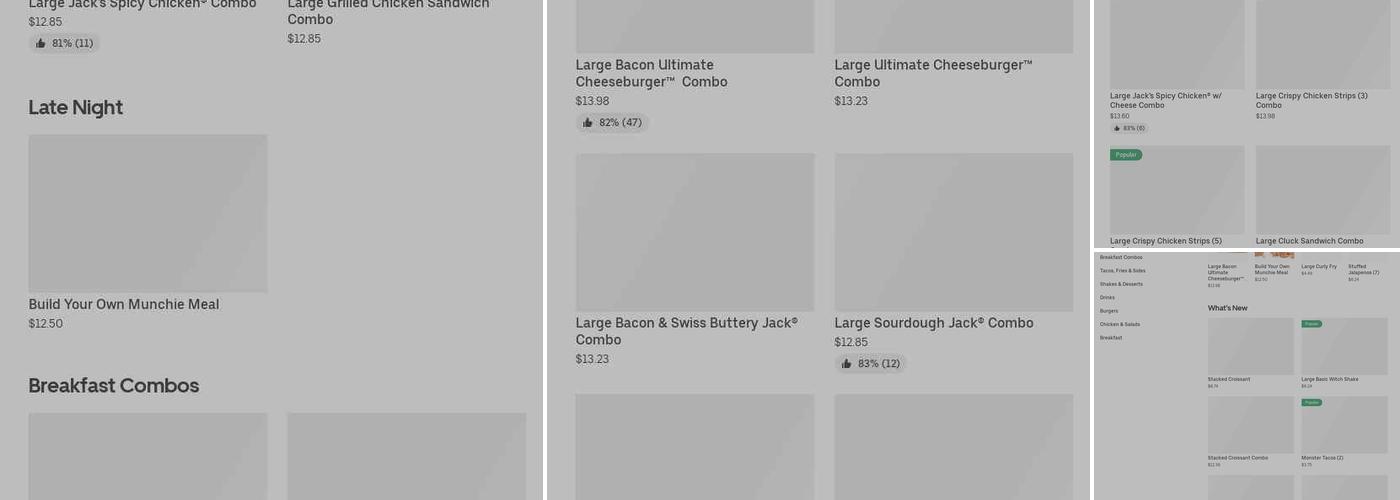 Jack in the Box Menu