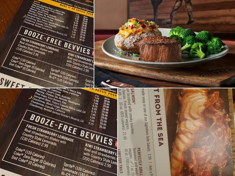 Outback Steakhouse Menu