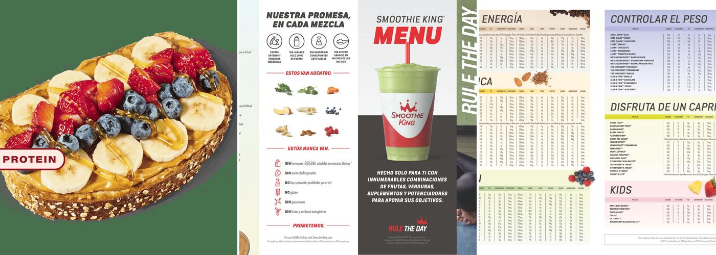 Smoothie King Menu