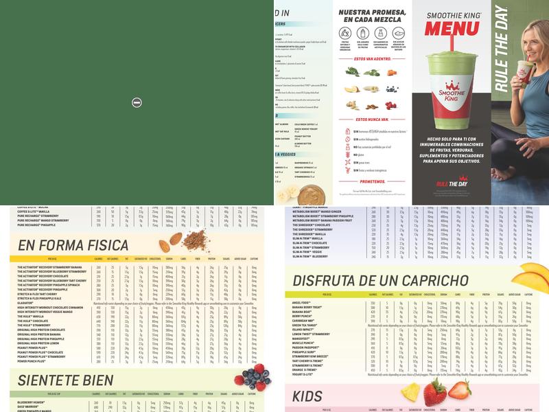 Smoothie King Menu